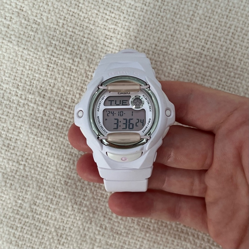 SOLD ON DEPOP - Baby-G G-Shock Watch - Light Pink, Water Resistant